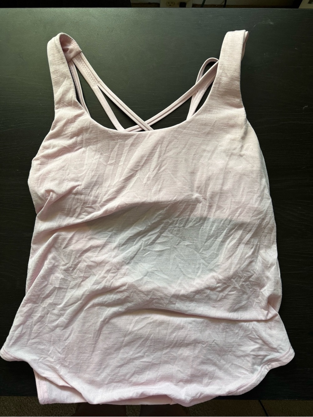 lululemon athletica light pink strappy tank